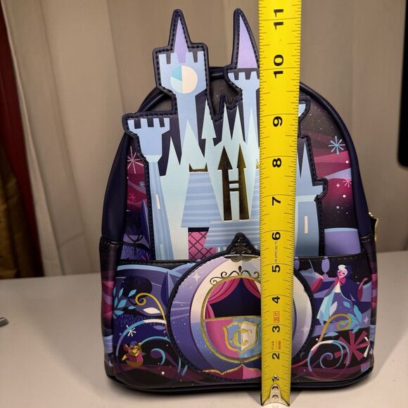 Loungefly Disney Cinderella Castle Series Carriage Adj Strap Mini Backpack NEW